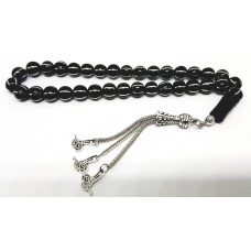 Rus tası Yuvarlak Yarma Alpaka işlemeli Tuğralı Tesbih