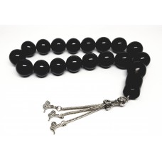 Oltu taşı Sade Motif 17 Taneli Efe Tesbihi